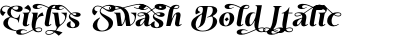Eirlys Swash Bold Italic